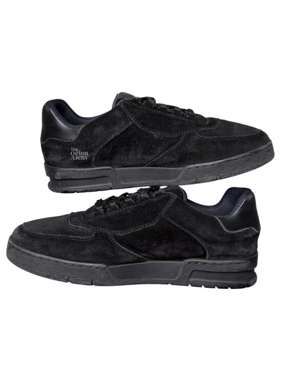 Louis Vuitton Black Employee Trainer Low Sneakers – www  Size 9.5 US Louis Vuitton LV Employee Trainer \'Uniform - Black Suede\' Pre-Owned